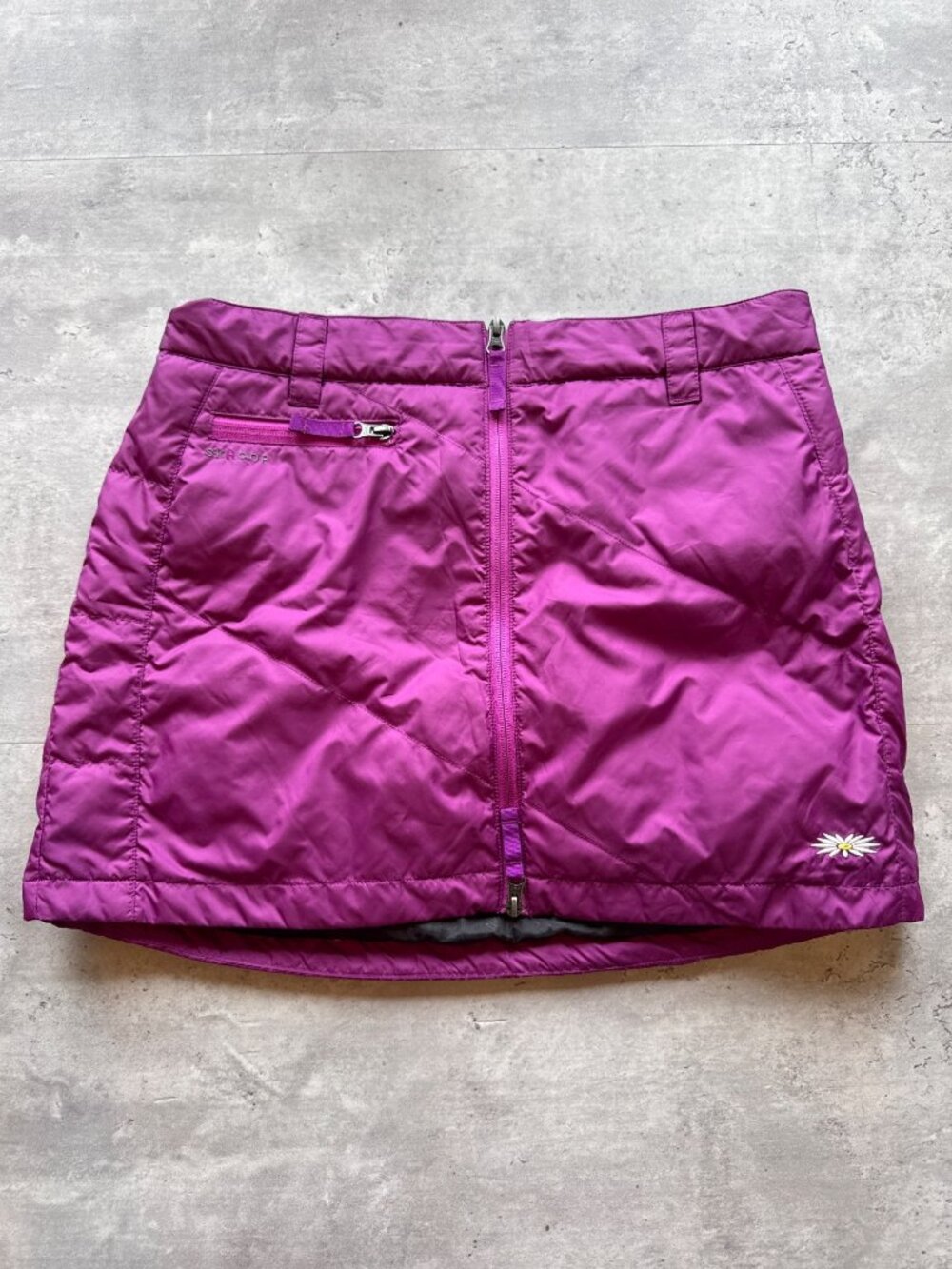 Skhoop Down Mini Skirt, Large, Berry